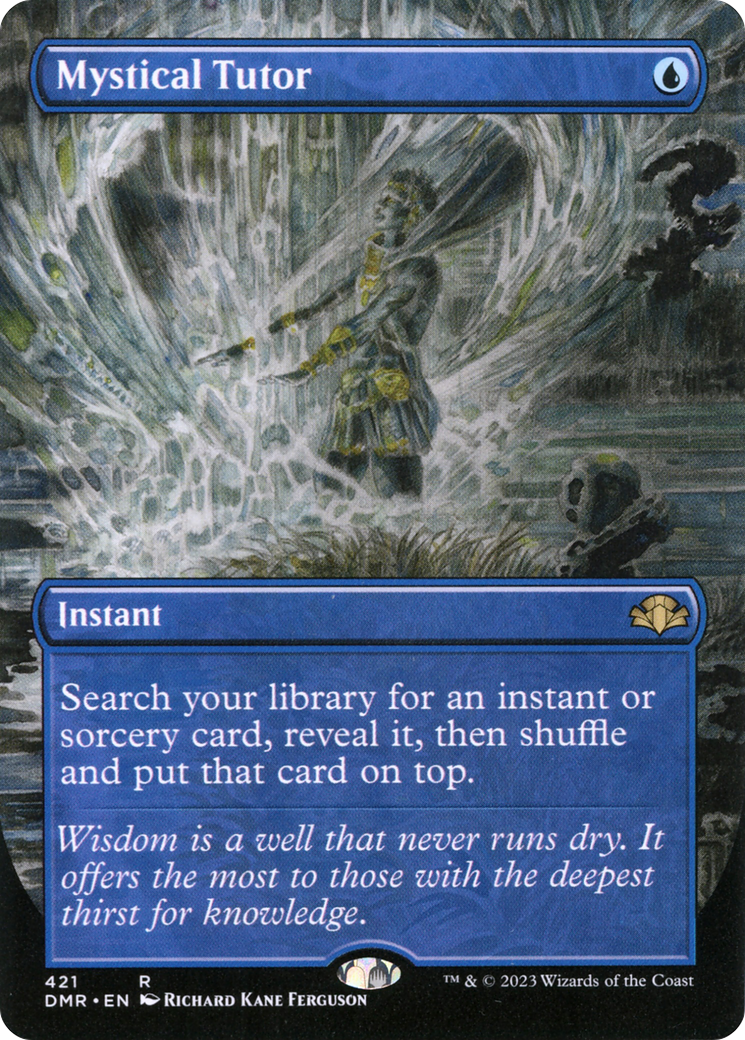 Mystical Tutor (Borderless Alternate Art) [Dominaria Remastered] | Gear Gaming Fayetteville