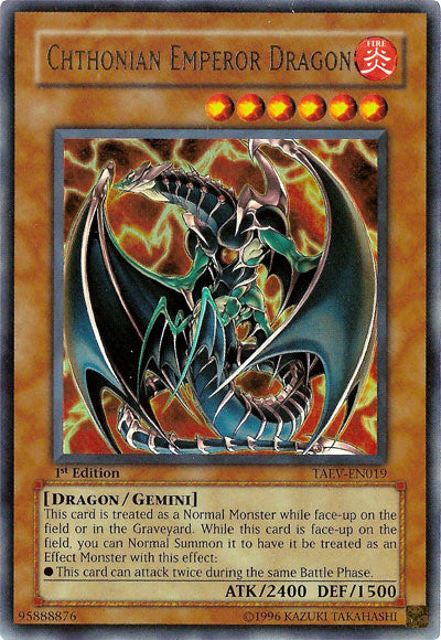 Chthonian Emperor Dragon [TAEV-EN019] Ultra Rare | Gear Gaming Fayetteville