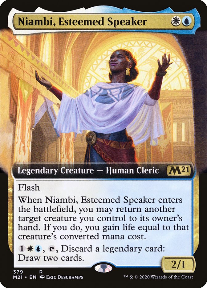 Niambi, Esteemed Speaker (Extended Art) [Core Set 2021] | Gear Gaming Fayetteville