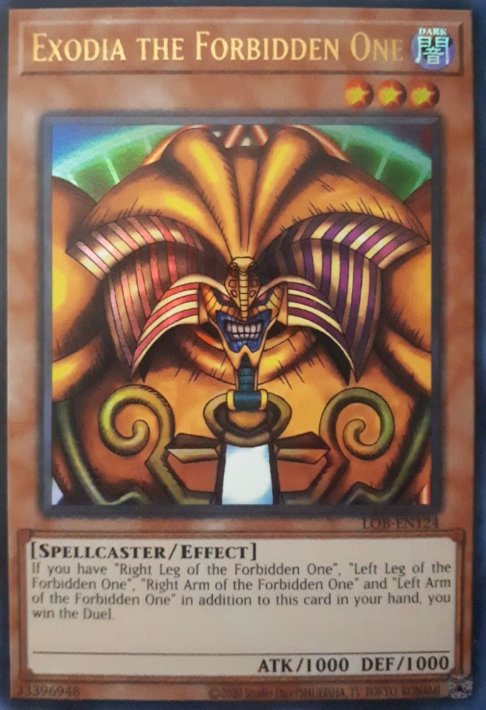 Exodia the Forbidden One (25th Anniversary) [LOB-EN124] Ultra Rare | Gear Gaming Fayetteville