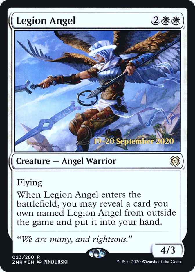 Legion Angel [Zendikar Rising Prerelease Promos] | Gear Gaming Fayetteville
