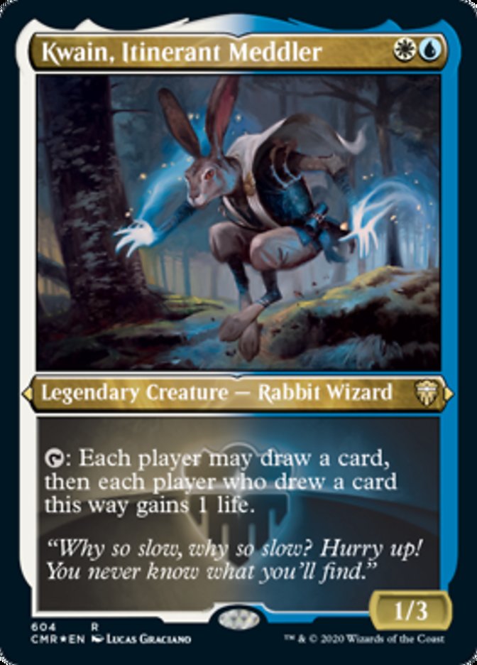 Kwain, Itinerant Meddler (Etched) [Commander Legends] | Gear Gaming Fayetteville