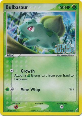 Bulbasaur (46/100) (Stamped) [EX: Crystal Guardians] | Gear Gaming Fayetteville