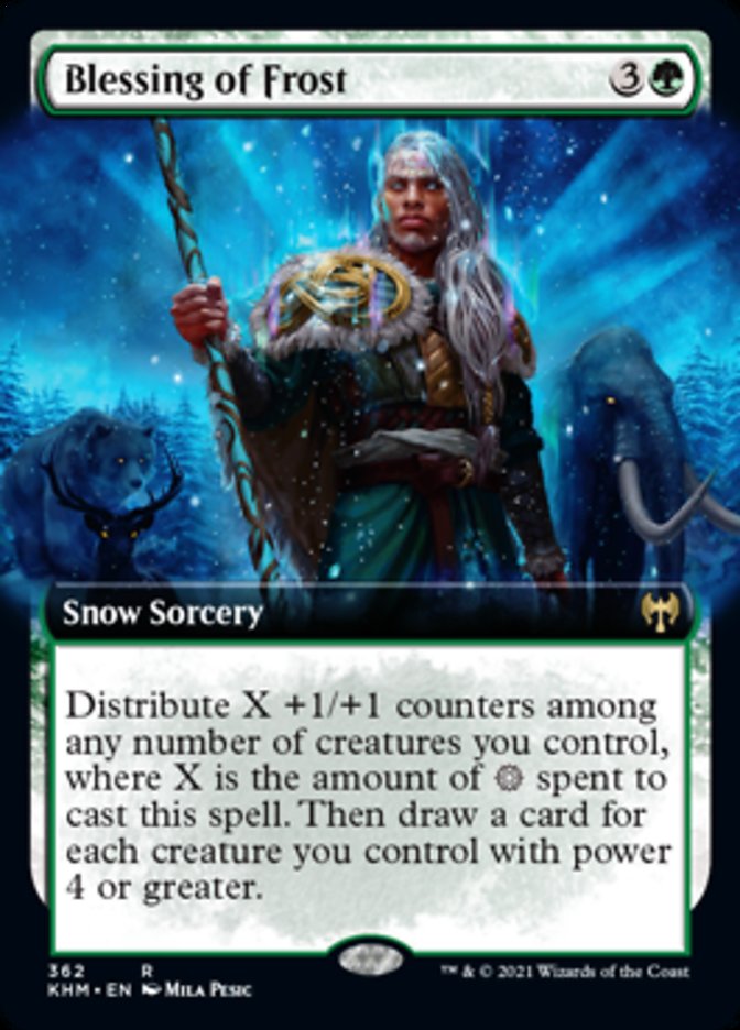 Blessing of Frost (Extended Art) [Kaldheim] | Gear Gaming Fayetteville