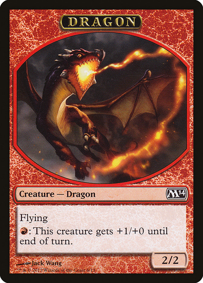 Dragon Token [Magic 2014 Tokens] | Gear Gaming Fayetteville