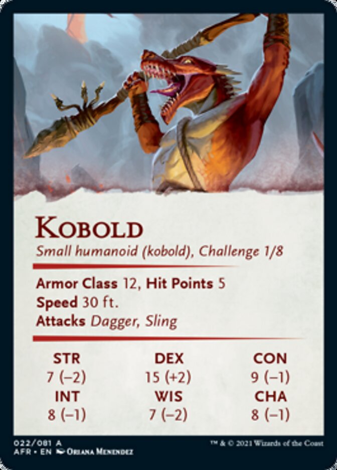 Kobold Art Card [Dungeons & Dragons: Adventures in the Forgotten Realms Art Series] | Gear Gaming Fayetteville