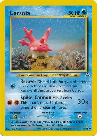 Corsola (37/75) [Neo Discovery Unlimited] | Gear Gaming Fayetteville