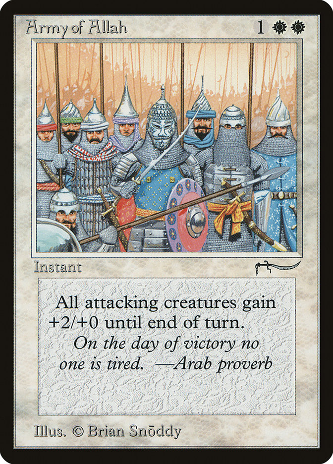 Army of Allah (Light Mana Cost) [Arabian Nights] | Gear Gaming Fayetteville