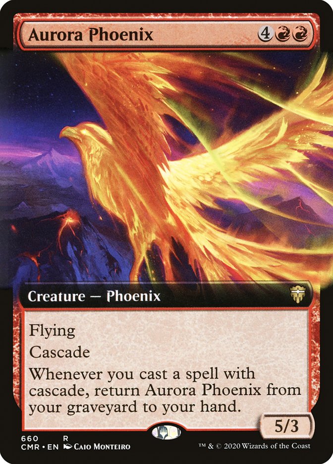 Aurora Phoenix (Extended Art) [Commander Legends] | Gear Gaming Fayetteville