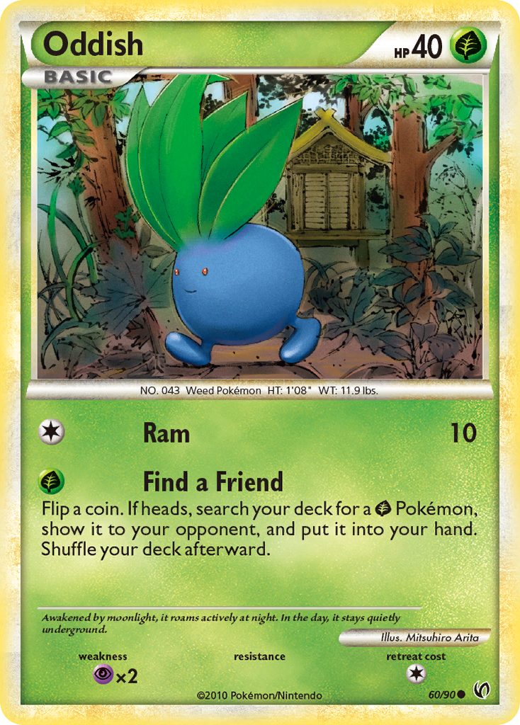 Oddish (60/90) [HeartGold & SoulSilver: Undaunted] | Gear Gaming Fayetteville