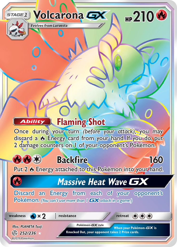 Volcarona GX (252/236) [Sun & Moon: Cosmic Eclipse] | Gear Gaming Fayetteville