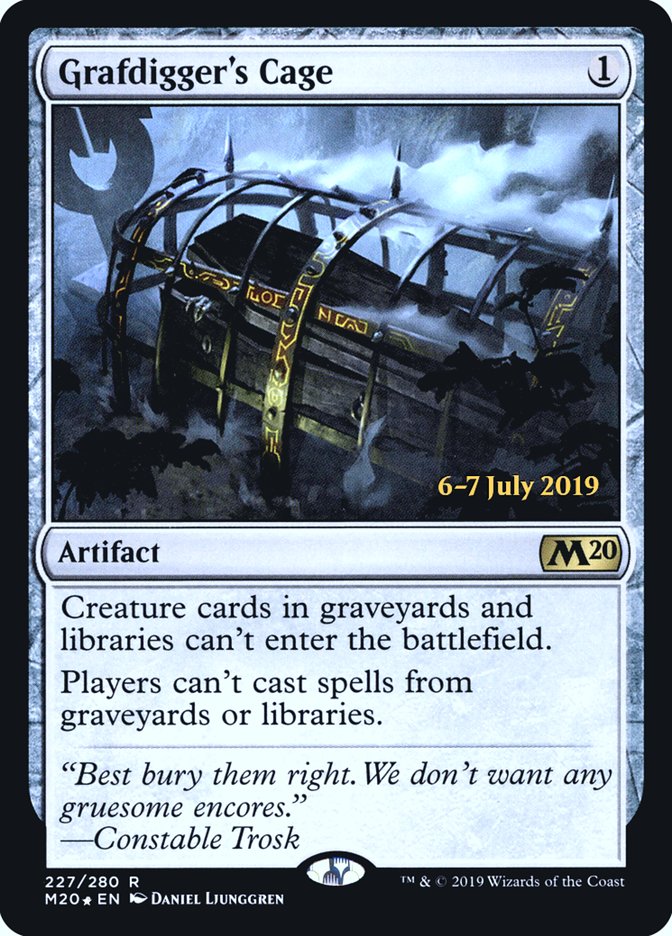 Grafdigger's Cage [Core Set 2020 Prerelease Promos] | Gear Gaming Fayetteville