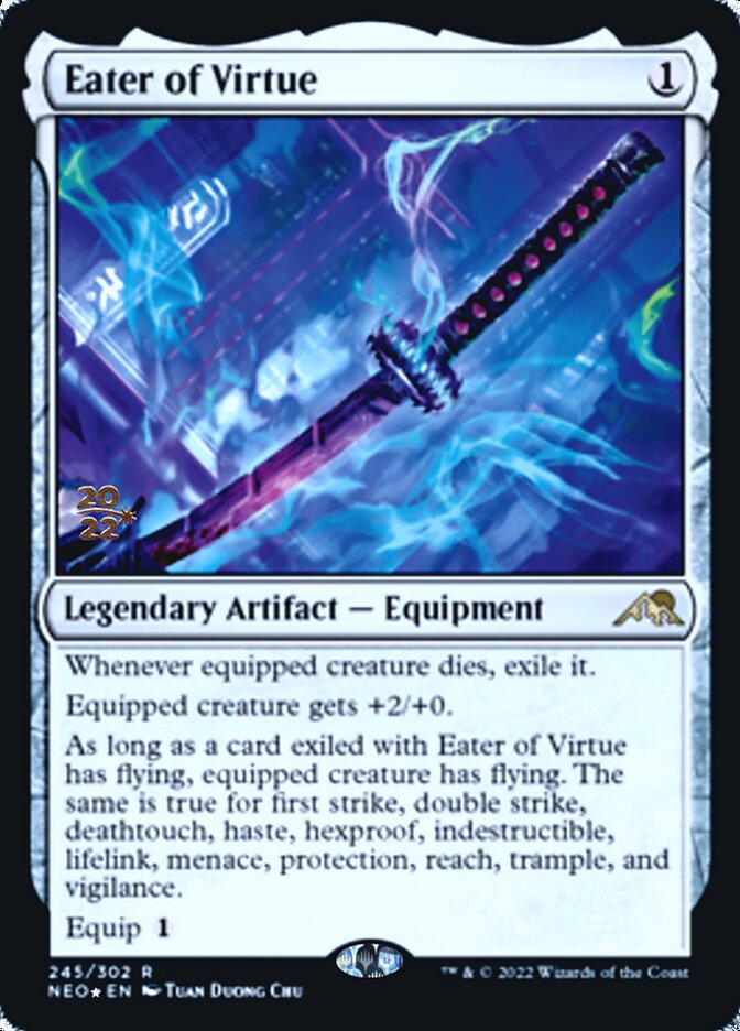 Eater of Virtue [Kamigawa: Neon Dynasty Prerelease Promos] | Gear Gaming Fayetteville