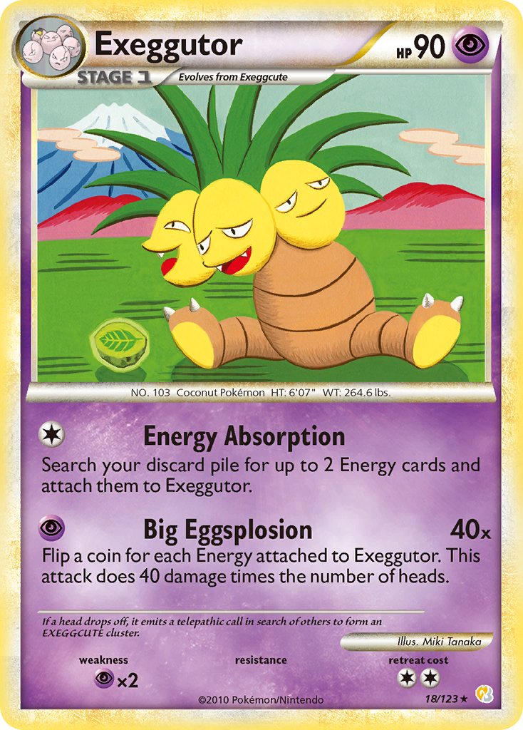 Exeggutor (18/123) [HeartGold & SoulSilver: Base Set] | Gear Gaming Fayetteville