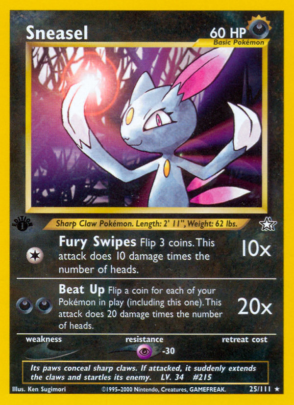 Sneasel (25/111) [Neo Genesis 1st Edition] | Gear Gaming Fayetteville