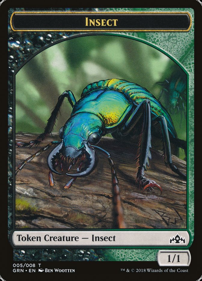 Saproling // Insect Double-Sided Token [Guilds of Ravnica Guild Kit Tokens] | Gear Gaming Fayetteville