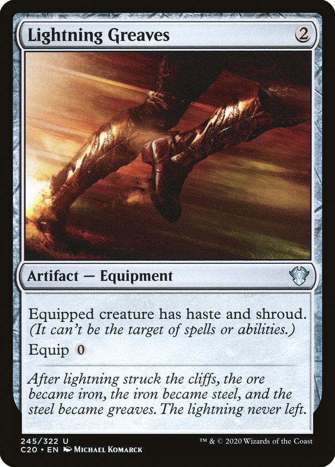 Lightning Greaves [Commander 2020] | Gear Gaming Fayetteville