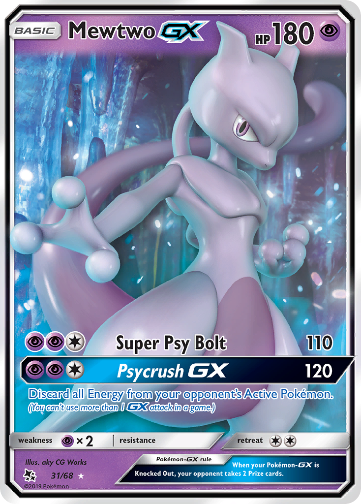 Mewtwo GX (31/68) [Sun & Moon: Hidden Fates] | Gear Gaming Fayetteville