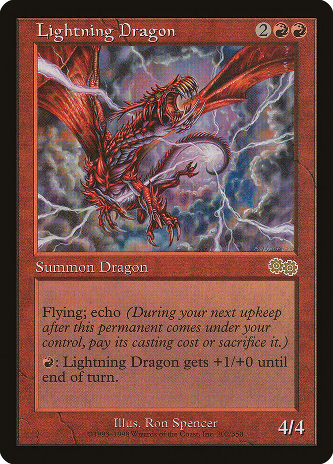 Lightning Dragon [Urza's Saga] | Gear Gaming Fayetteville