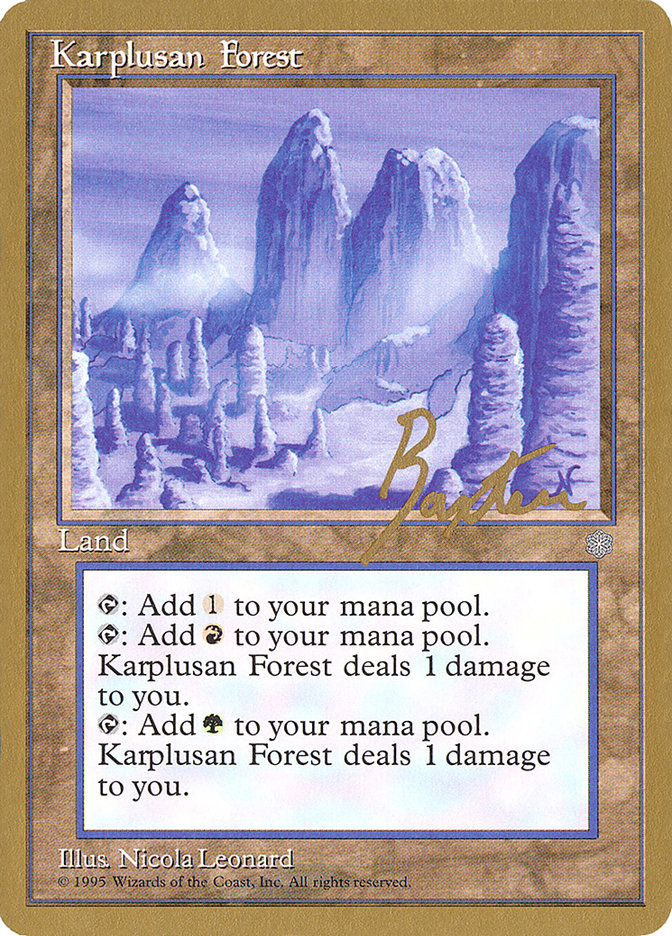 Karplusan Forest (George Baxter) [Pro Tour Collector Set] | Gear Gaming Fayetteville