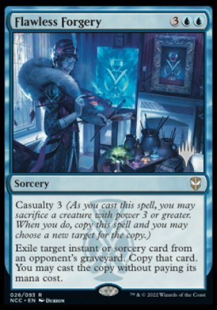 Flawless Forgery (Promo Pack) [Streets of New Capenna Commander Promos] | Gear Gaming Fayetteville
