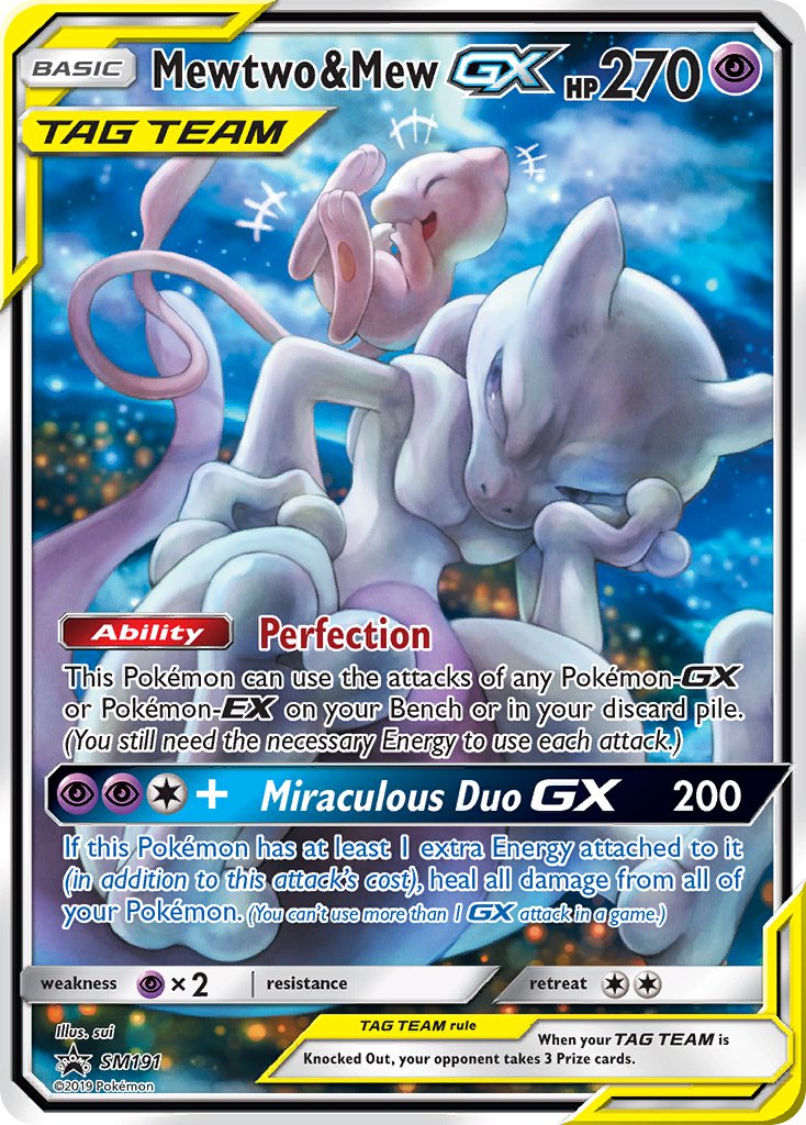 Mewtwo & Mew GX (SM191) [Sun & Moon: Black Star Promos] | Gear Gaming Fayetteville