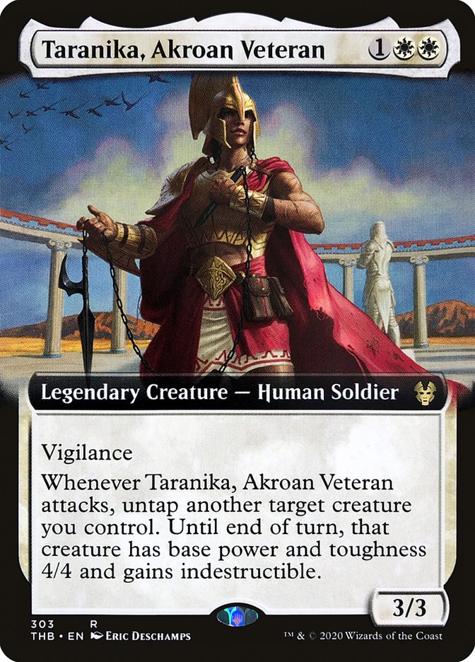 Taranika, Akroan Veteran (Extended Art) [Theros Beyond Death] | Gear Gaming Fayetteville