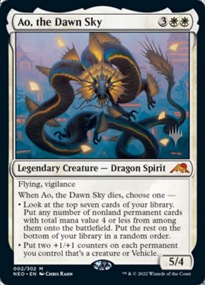 Ao, the Dawn Sky (Promo Pack) [Kamigawa: Neon Dynasty Promos] | Gear Gaming Fayetteville