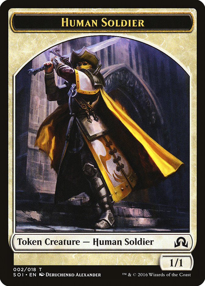 Human Soldier Token [Shadows over Innistrad Tokens] | Gear Gaming Fayetteville