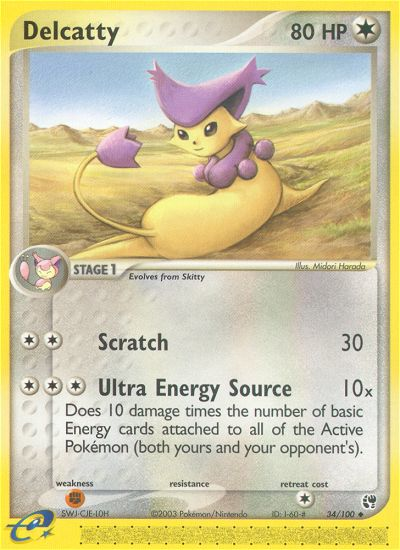 Delcatty (34/100) [EX: Sandstorm] | Gear Gaming Fayetteville