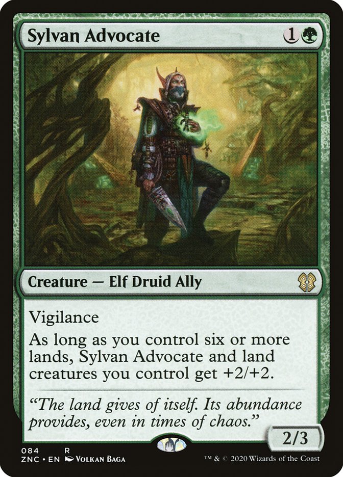 Sylvan Advocate [Zendikar Rising Commander] | Gear Gaming Fayetteville