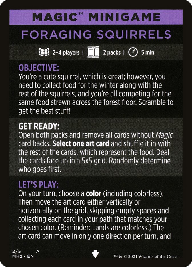 Foraging Squirrels (Magic Minigame) [Modern Horizons 2 Minigame] | Gear Gaming Fayetteville