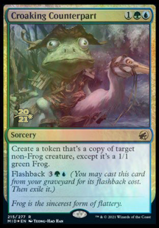 Croaking Counterpart [Innistrad: Midnight Hunt Prerelease Promos] | Gear Gaming Fayetteville