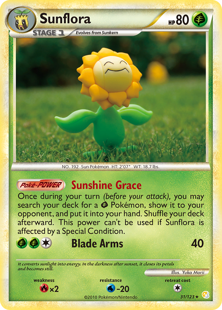 Sunflora (31/123) [HeartGold & SoulSilver: Base Set] | Gear Gaming Fayetteville