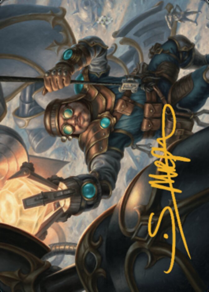 Powerstone Engineer Art Card (Gold-Stamped Signature) [The Brothers' War Art Series] | Gear Gaming Fayetteville