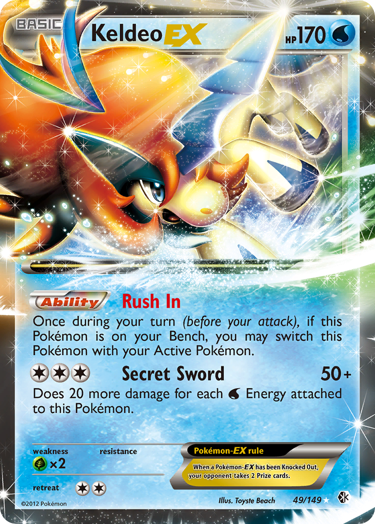 Keldeo EX (49/149) [Black & White: Boundaries Crossed] | Gear Gaming Fayetteville