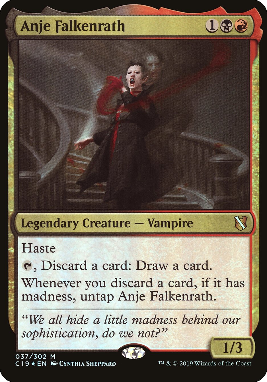 Anje Falkenrath (Oversized) [Commander 2019 Oversized] | Gear Gaming Fayetteville