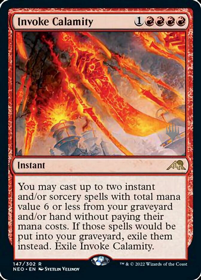 Invoke Calamity (Promo Pack) [Kamigawa: Neon Dynasty Promos] | Gear Gaming Fayetteville