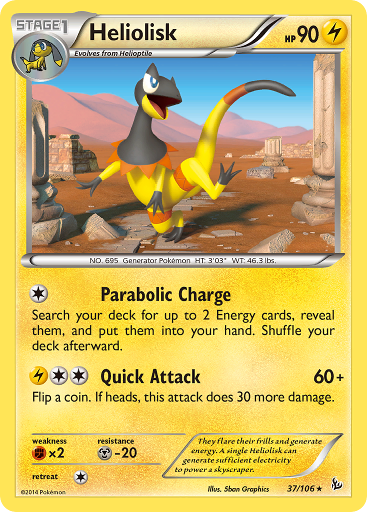 Heliolisk (37/106) [XY: Flashfire] | Gear Gaming Fayetteville