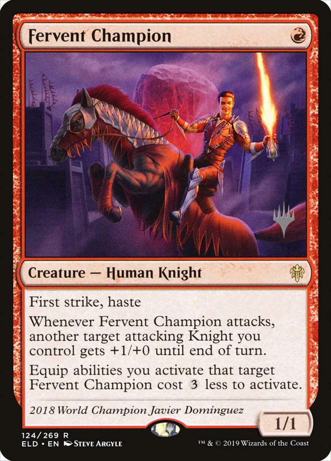 Fervent Champion (Promo Pack) [Throne of Eldraine Promos] | Gear Gaming Fayetteville