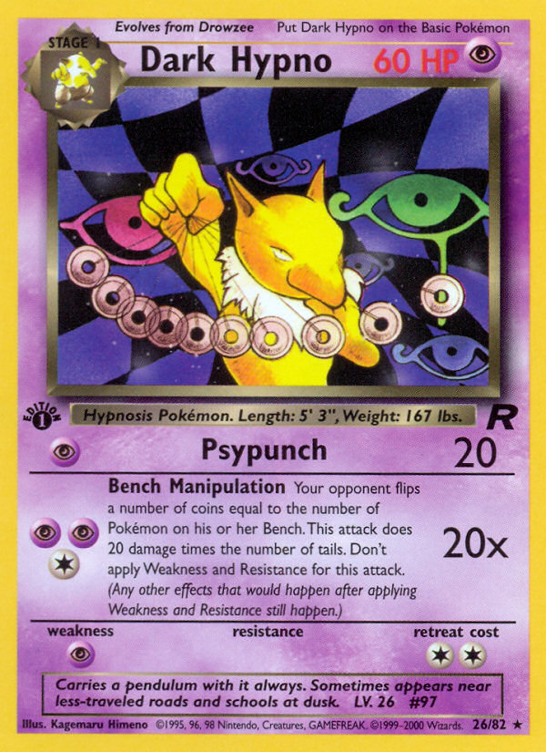 Dark Hypno (26/82) [Team Rocket 1st Edition] | Gear Gaming Fayetteville