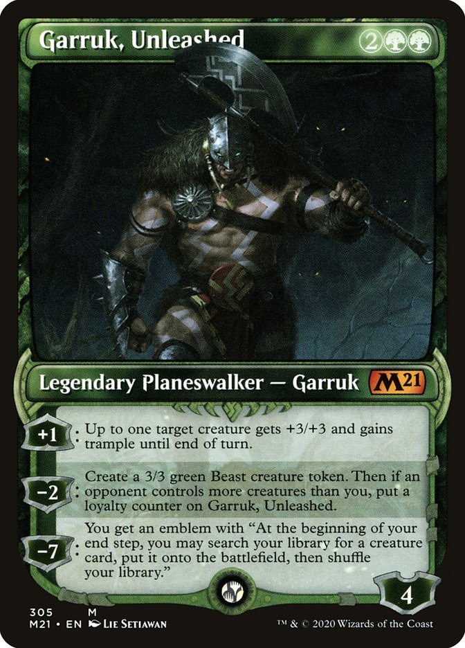 Garruk, Unleashed (Showcase) [Core Set 2021] | Gear Gaming Fayetteville