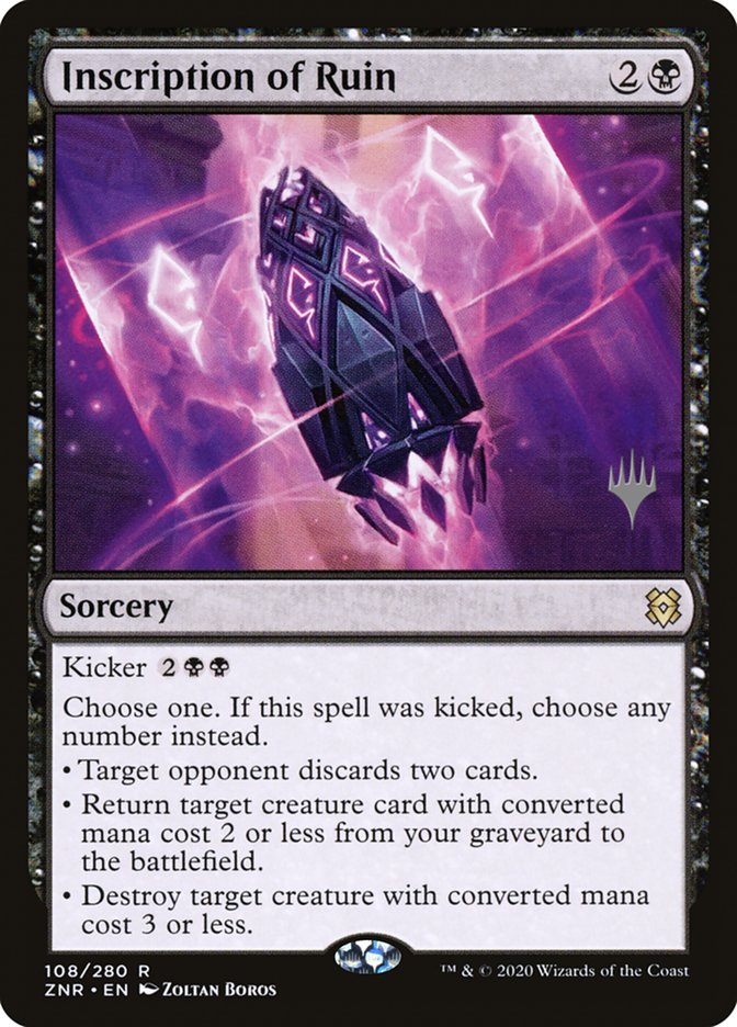 Inscription of Ruin (Promo Pack) [Zendikar Rising Promos] | Gear Gaming Fayetteville