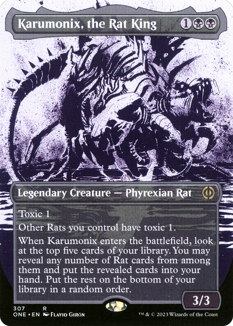 Karumonix, the Rat King (Borderless Ichor) [Phyrexia: All Will Be One] | Gear Gaming Fayetteville