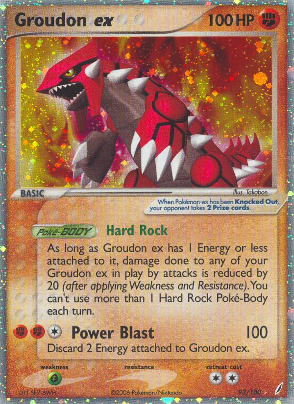 Groudon ex (93/100) [EX: Crystal Guardians] | Gear Gaming Fayetteville