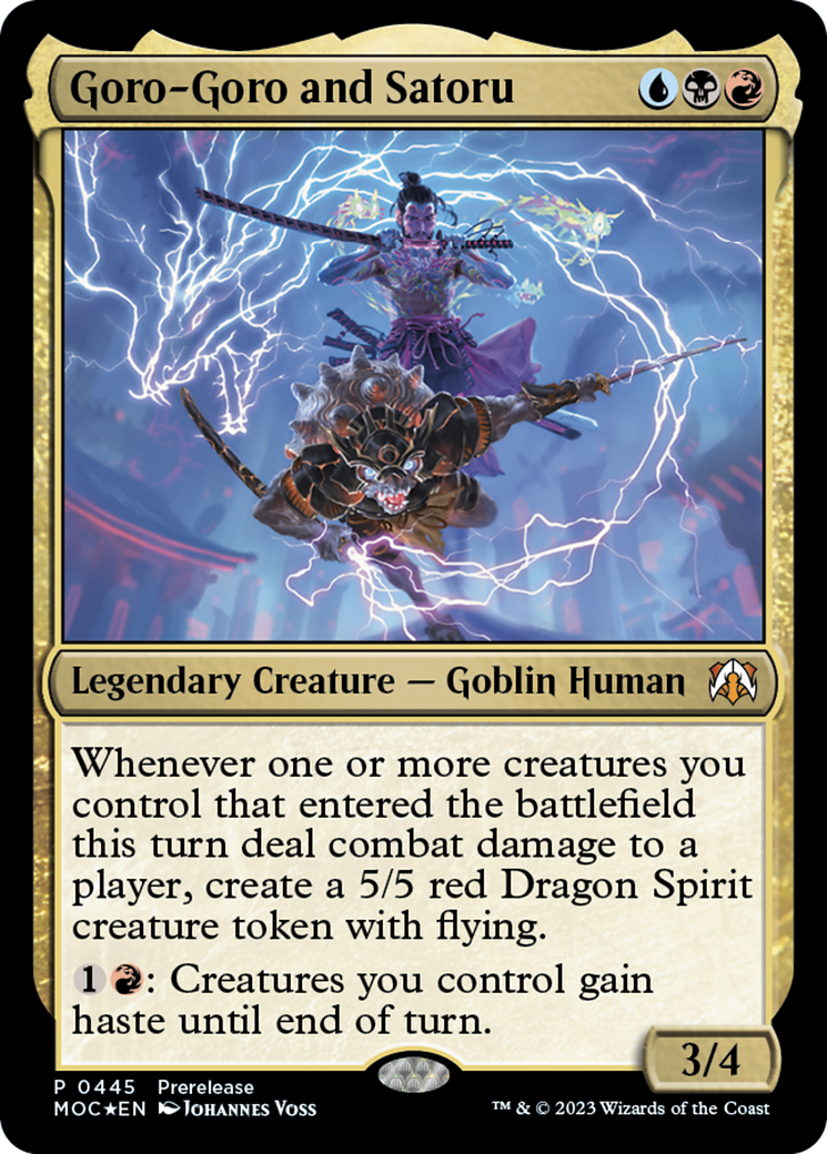 Goro-Goro and Satoru [March of the Machine Commander Prerelease Promos] | Gear Gaming Fayetteville