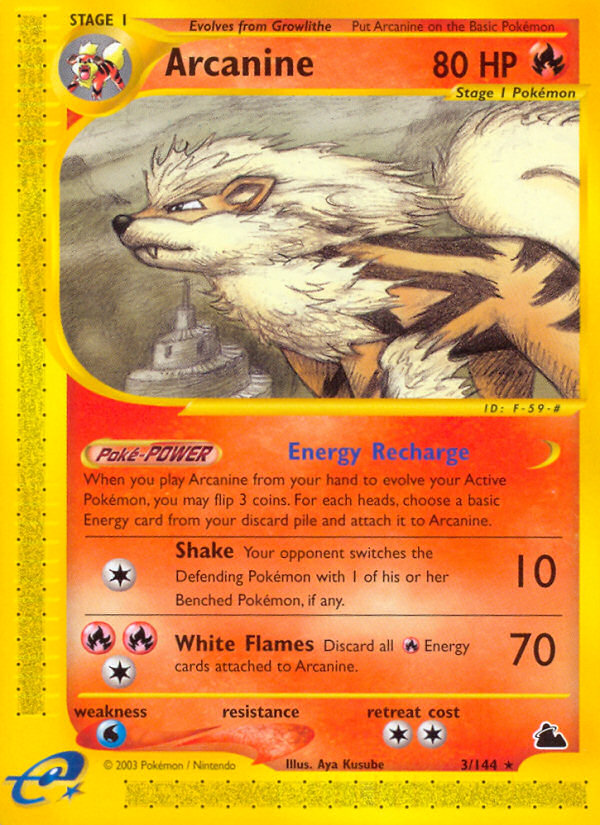 Arcanine (3/144) [Skyridge] | Gear Gaming Fayetteville