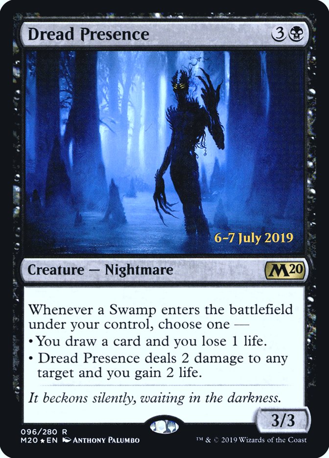 Dread Presence [Core Set 2020 Prerelease Promos] | Gear Gaming Fayetteville