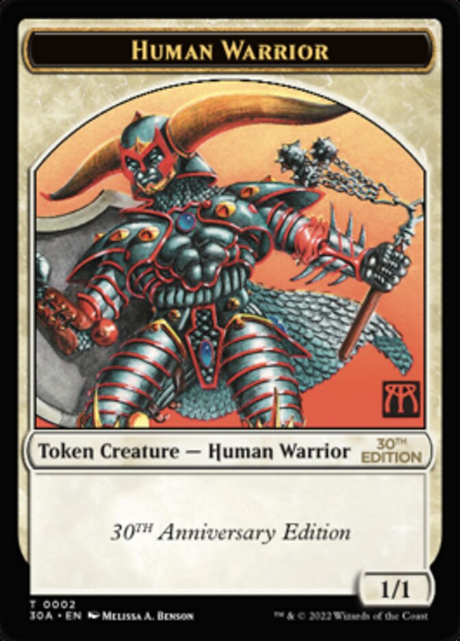 Human Warrior Token [30th Anniversary Tokens] | Gear Gaming Fayetteville