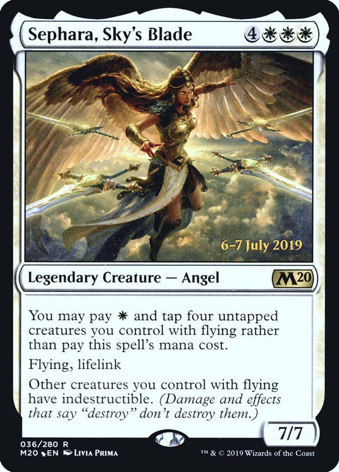 Sephara, Sky's Blade [Core Set 2020 Prerelease Promos] | Gear Gaming Fayetteville